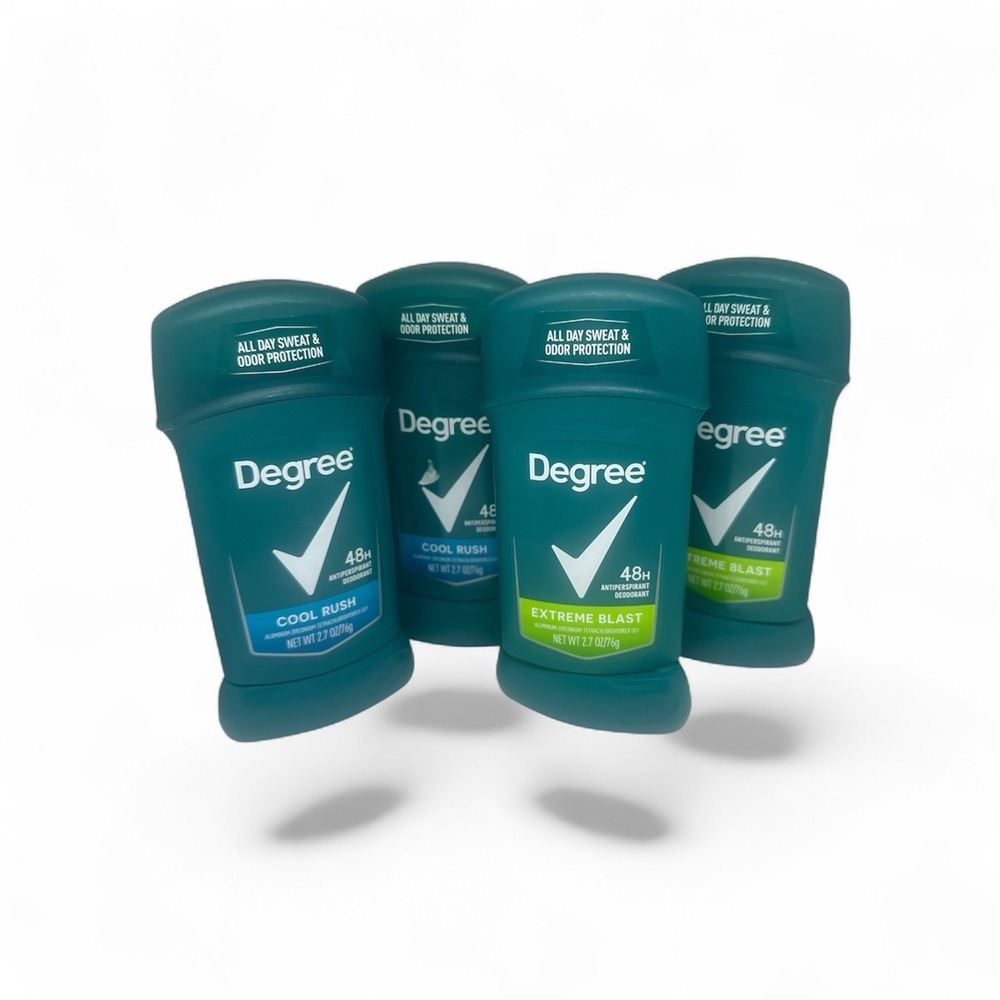 4 Degree Men 48 hr Antiperspirant Deodorant Cool Rush & Extreme Blast 2.7oz